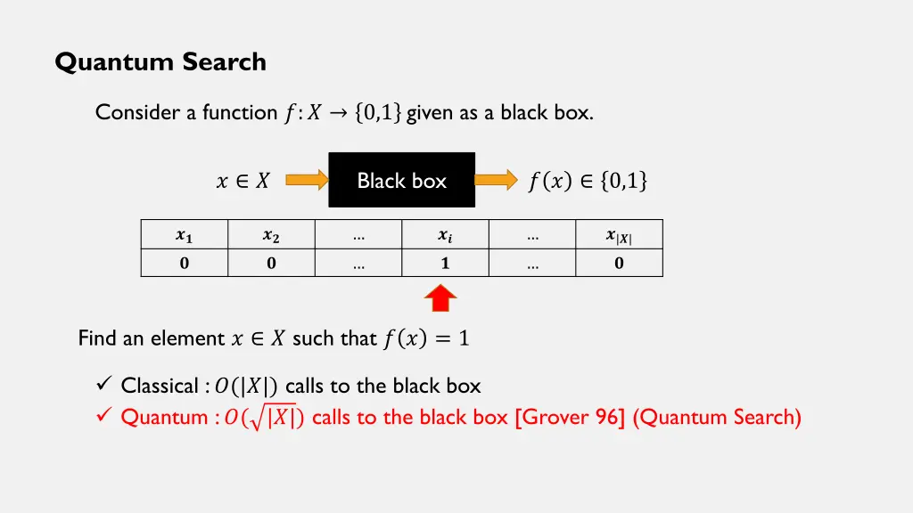 quantum search