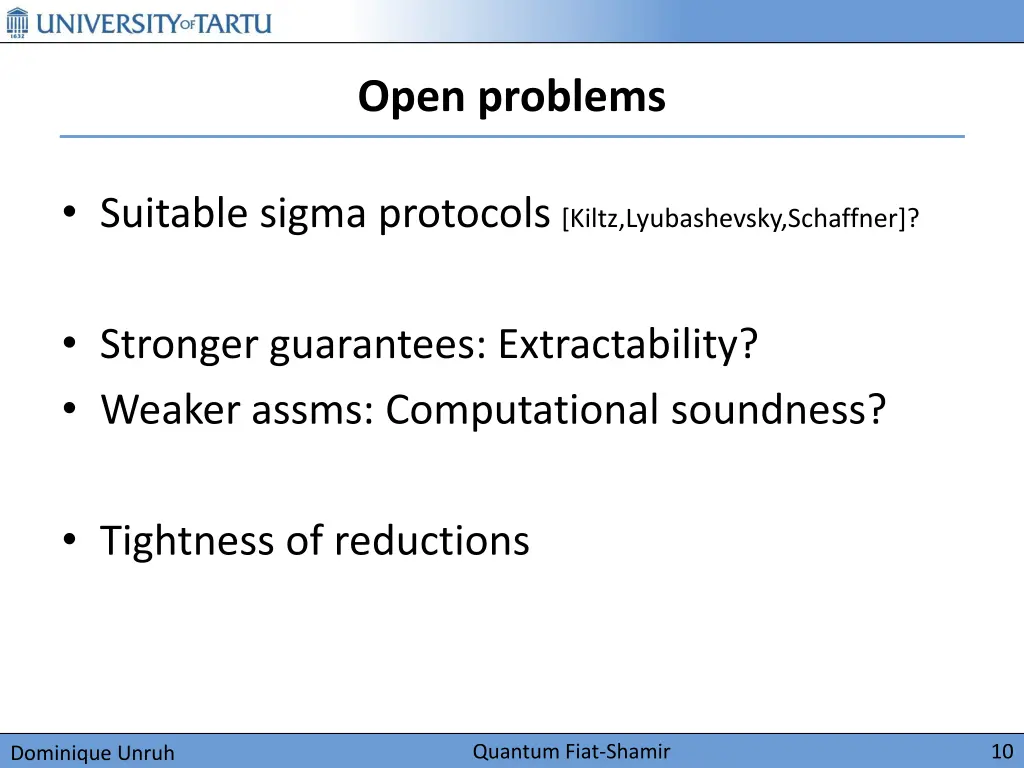 open problems