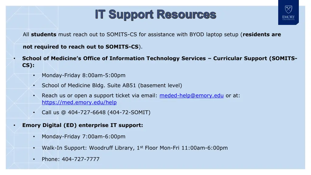 it support resources