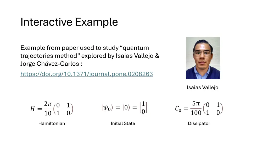 interactive example