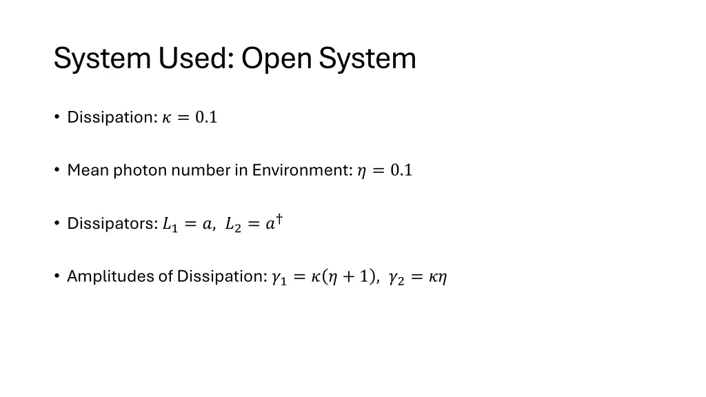 system used open system