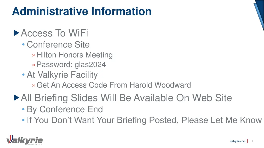 administrative information 2