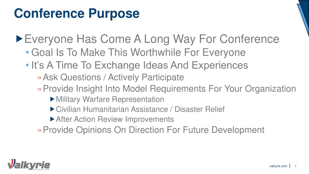 conference purpose