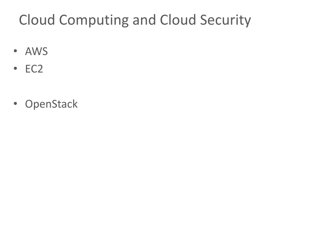 cloud computing and cloud security