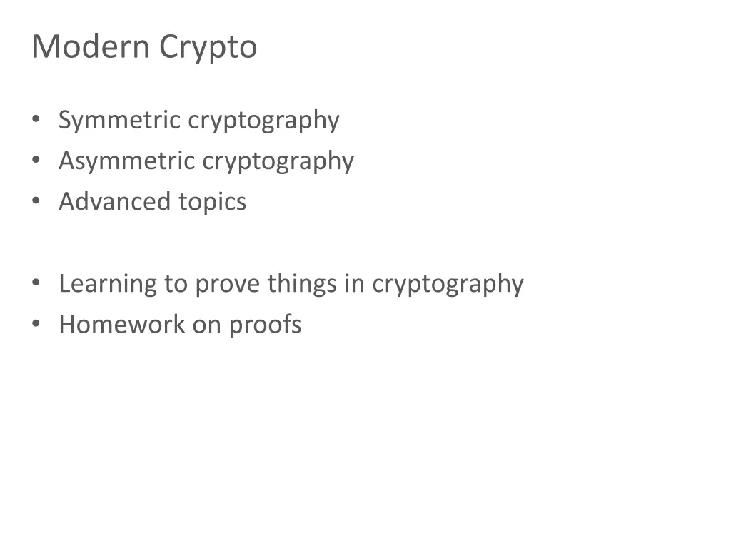 modern crypto 1