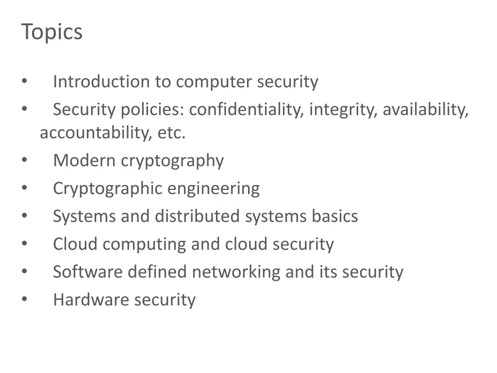 topics