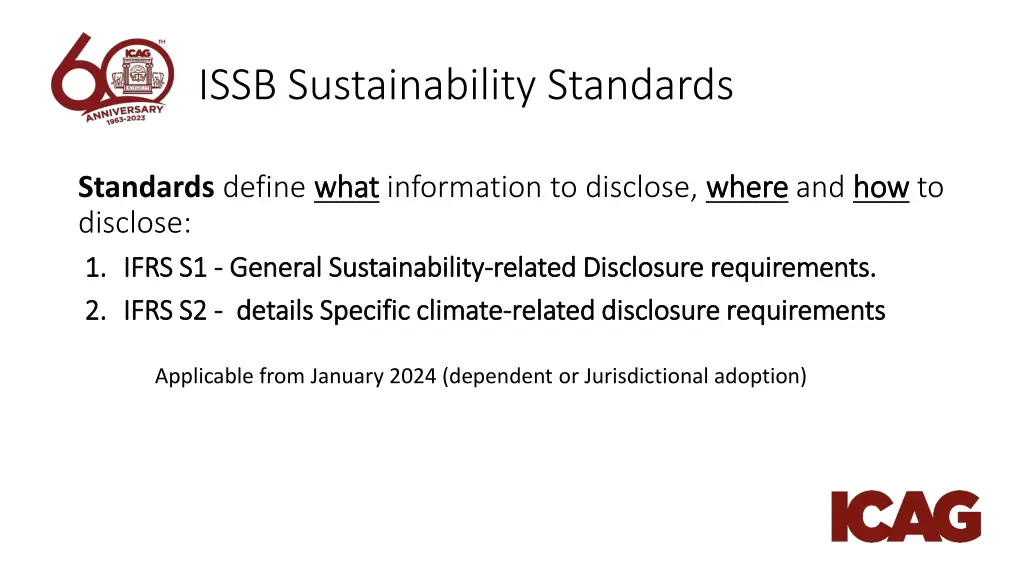 issb sustainability standards