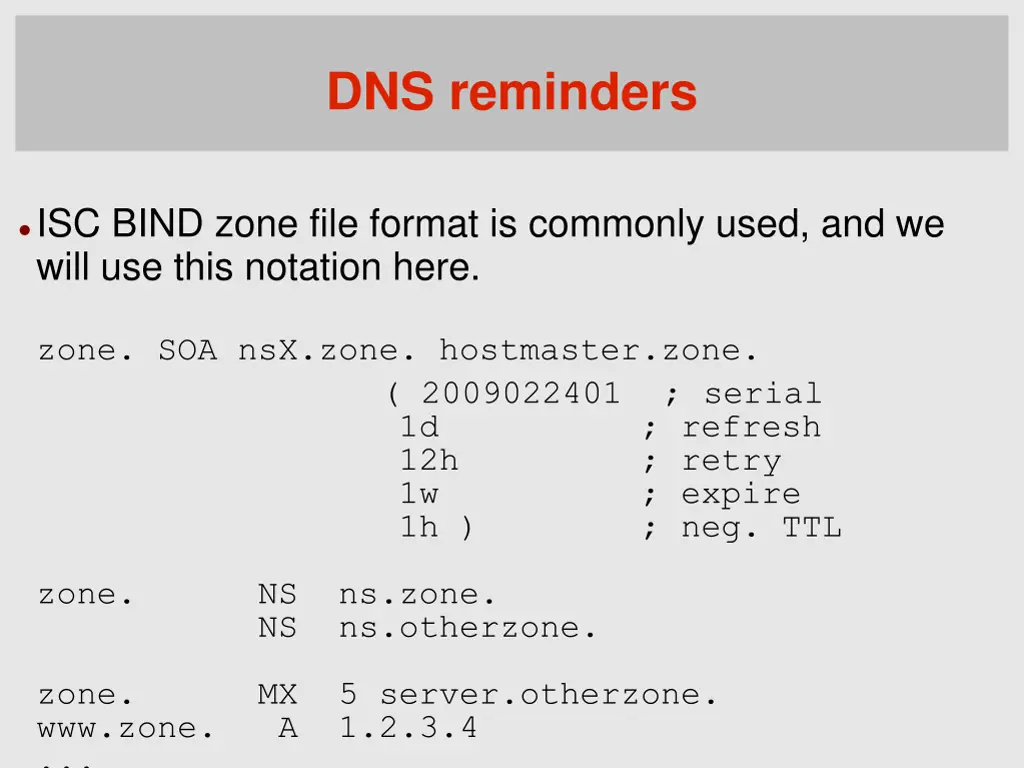 dns reminders