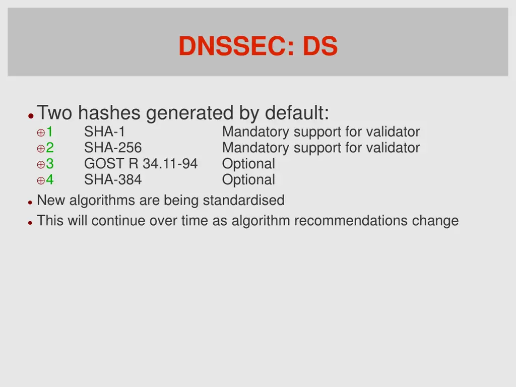 dnssec ds 1