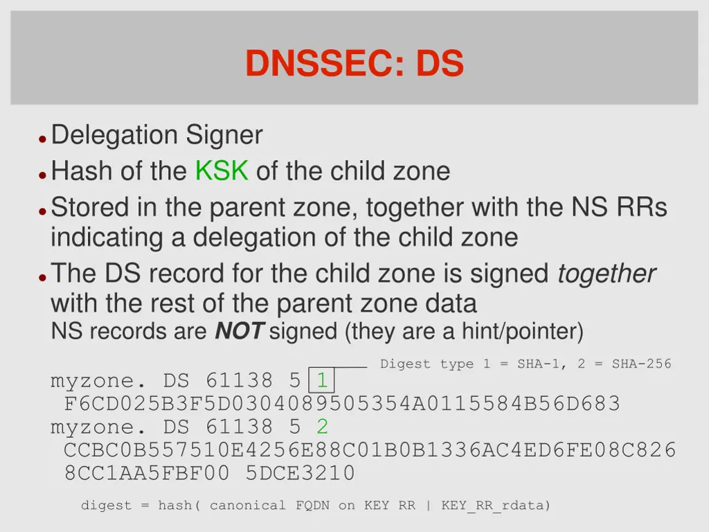 dnssec ds