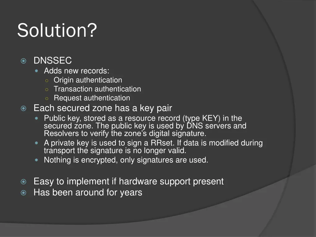 solution