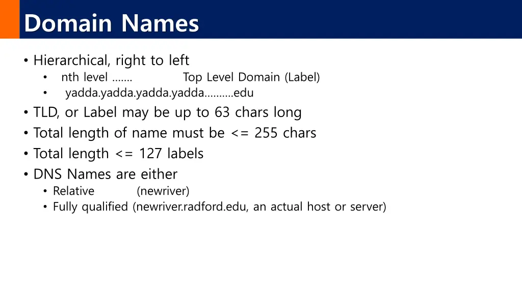 domain names