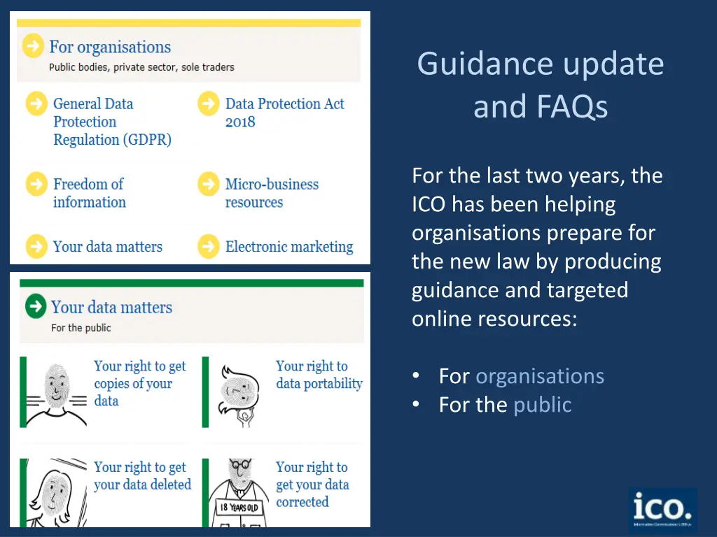 guidance update and faqs
