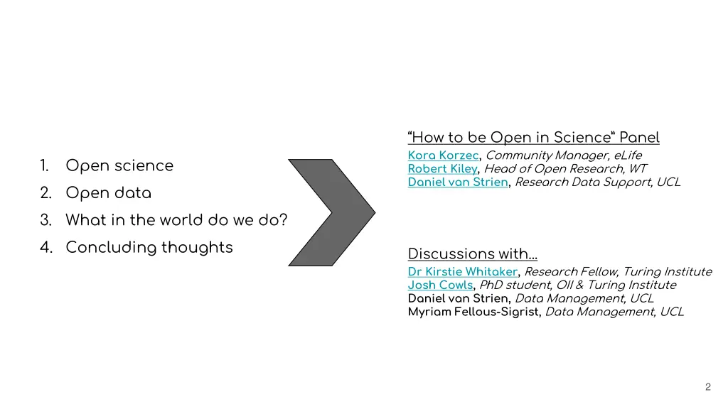 how to be open in science panel kora korzec