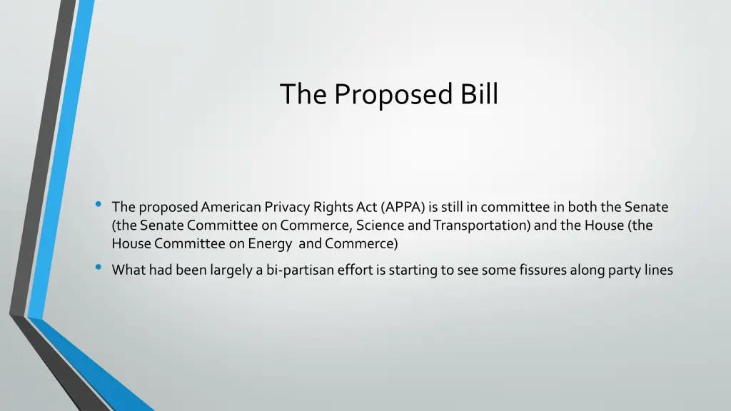 the proposed bill