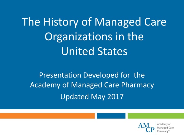 the history of managed care organizations