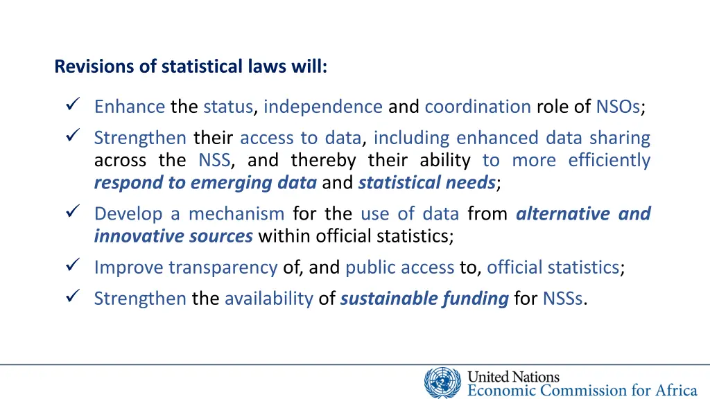 revisions of statistical laws will