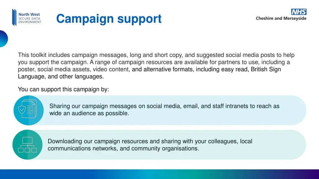 campaign support