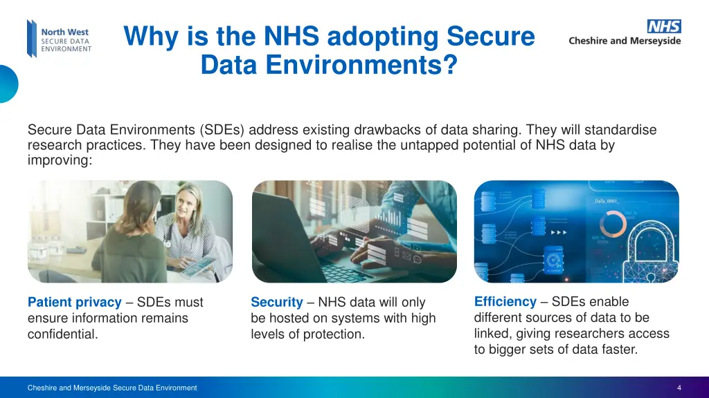 why is the nhs adopting secure data environments