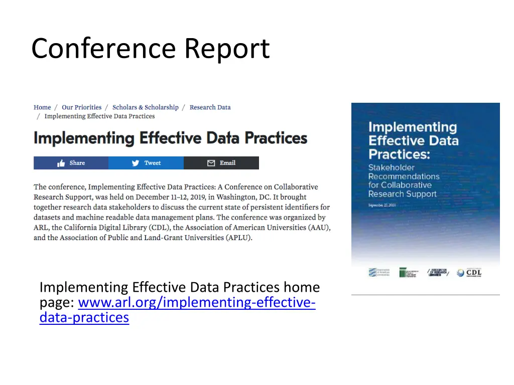 conference report