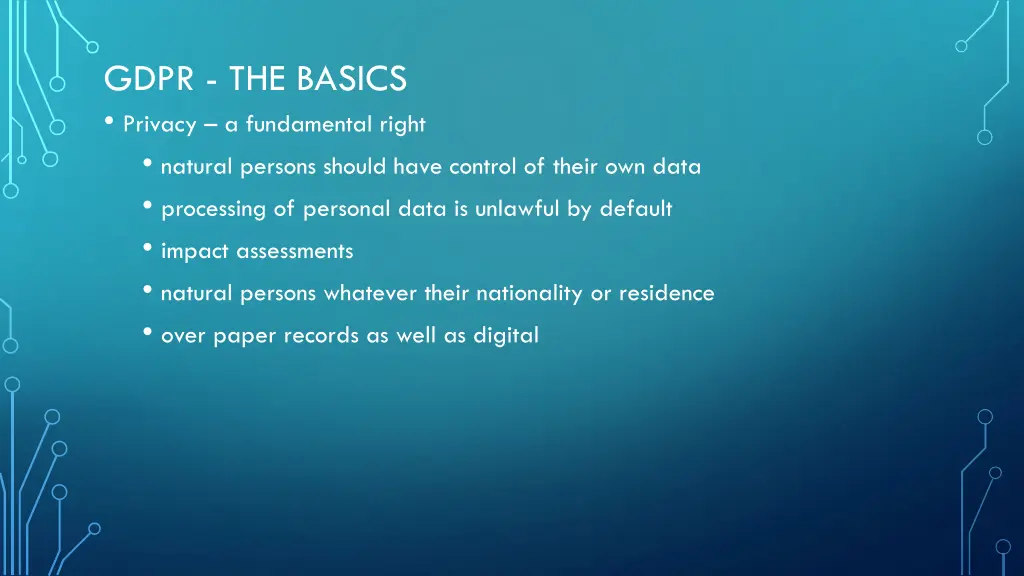 gdpr the basics privacy a fundamental right