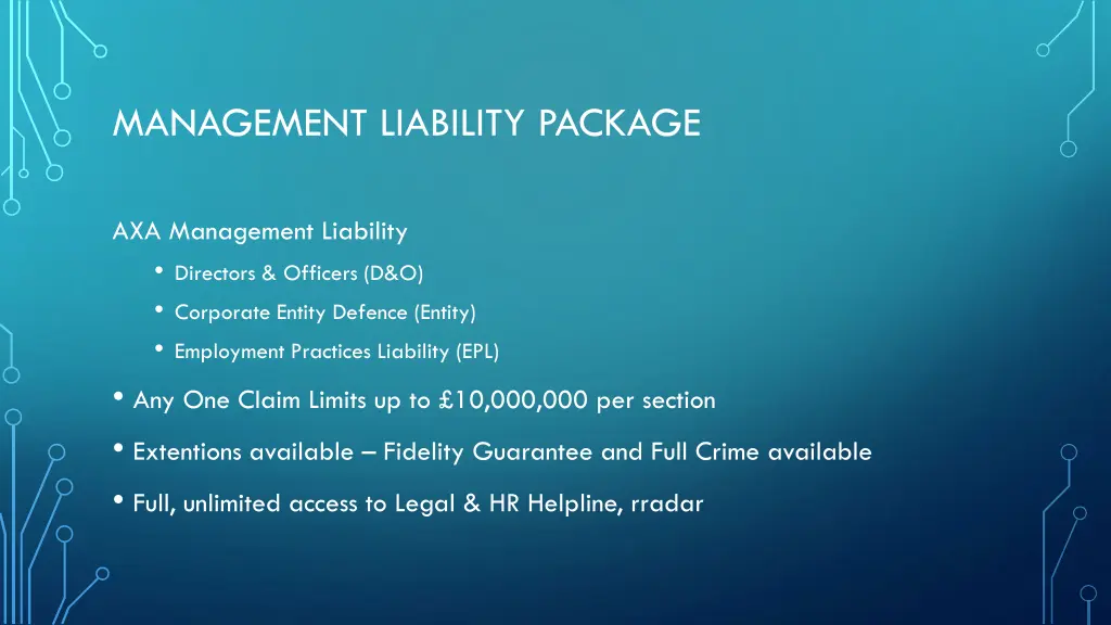 management liability package