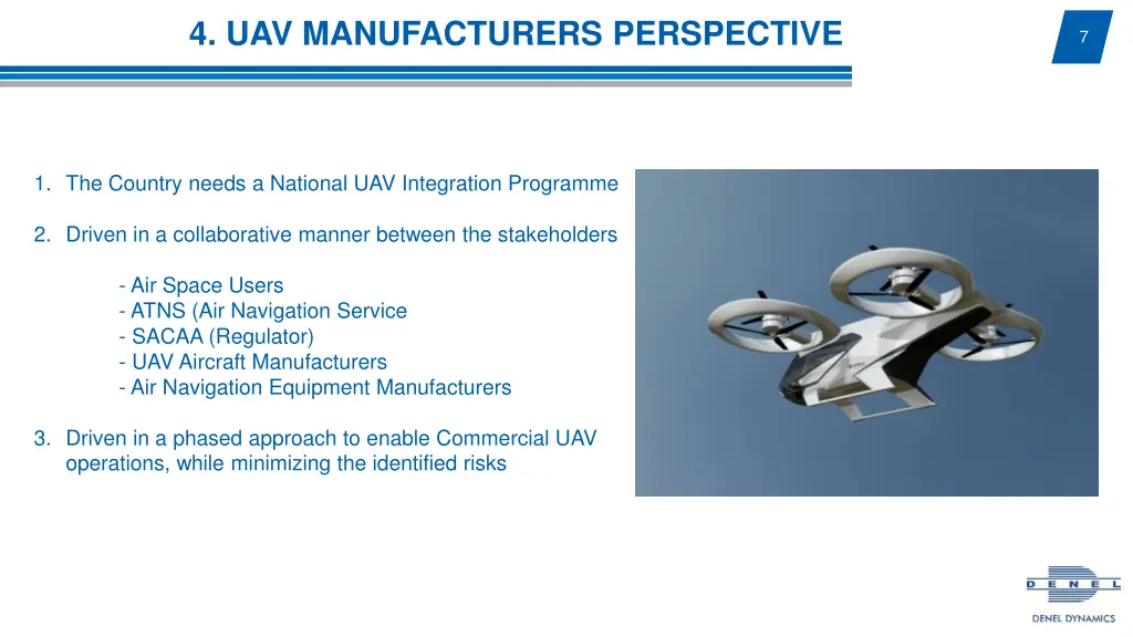 4 uav manufacturers perspective