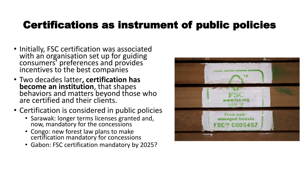 certifications as instrument of public