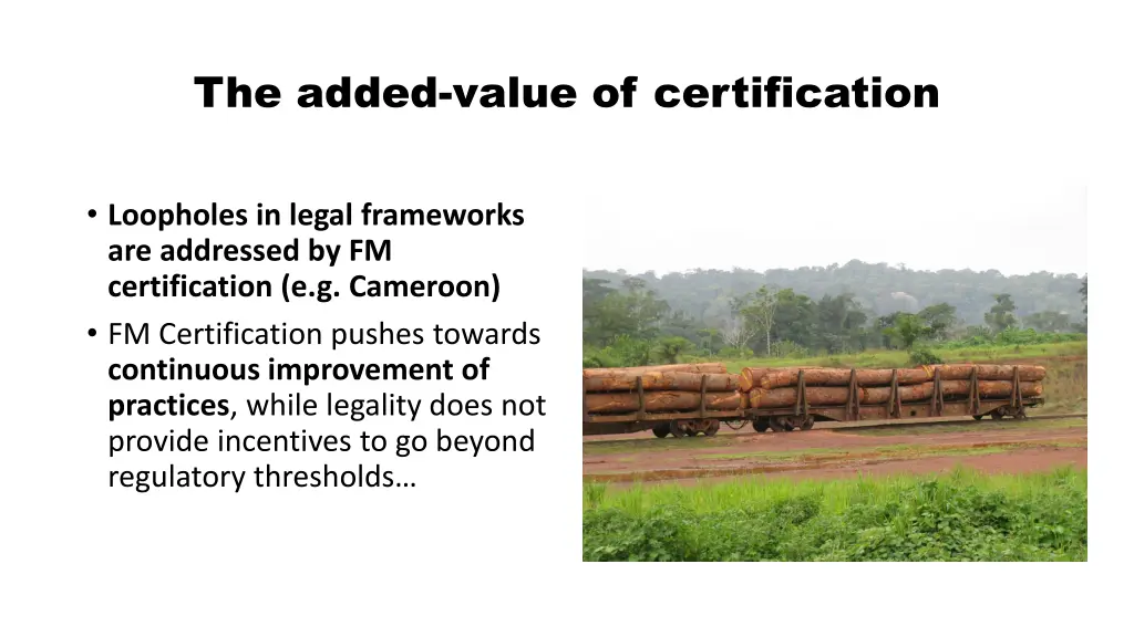 the added value of certification