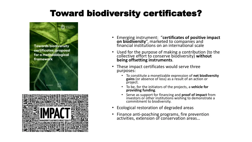 toward toward biodiversity biodiversity