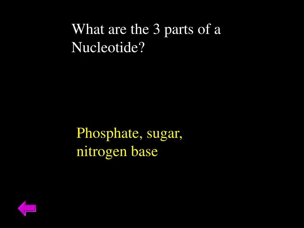 what are the 3 parts of a nucleotide