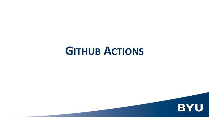 g ithub a ctions