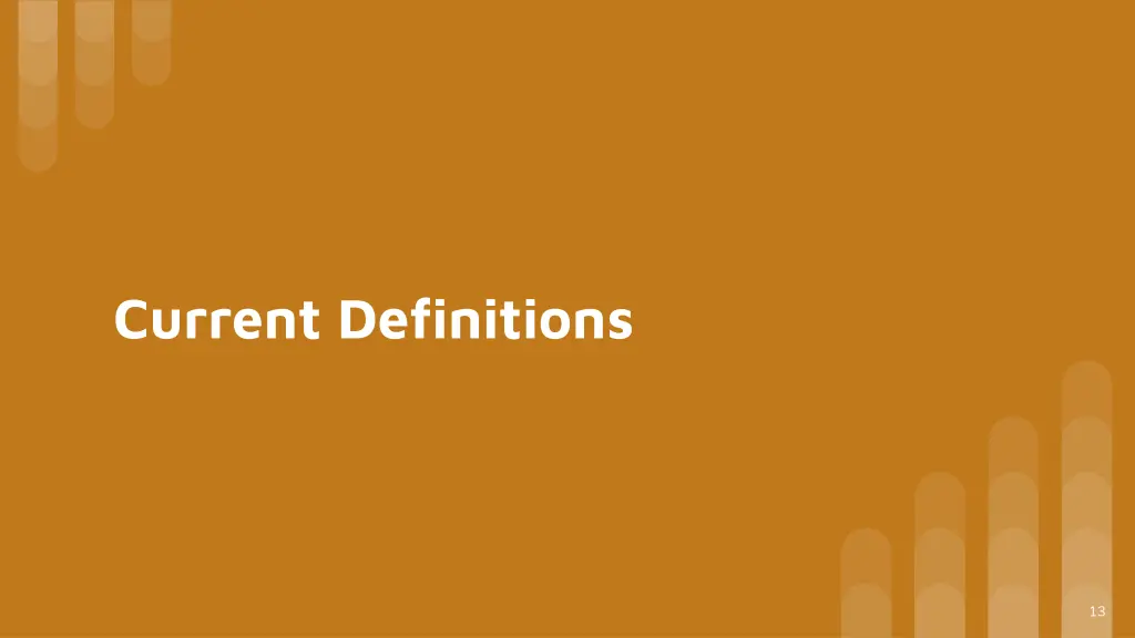 current definitions