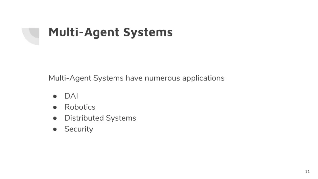 multi agent systems