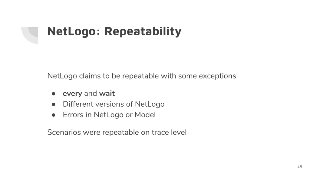 netlogo repeatability