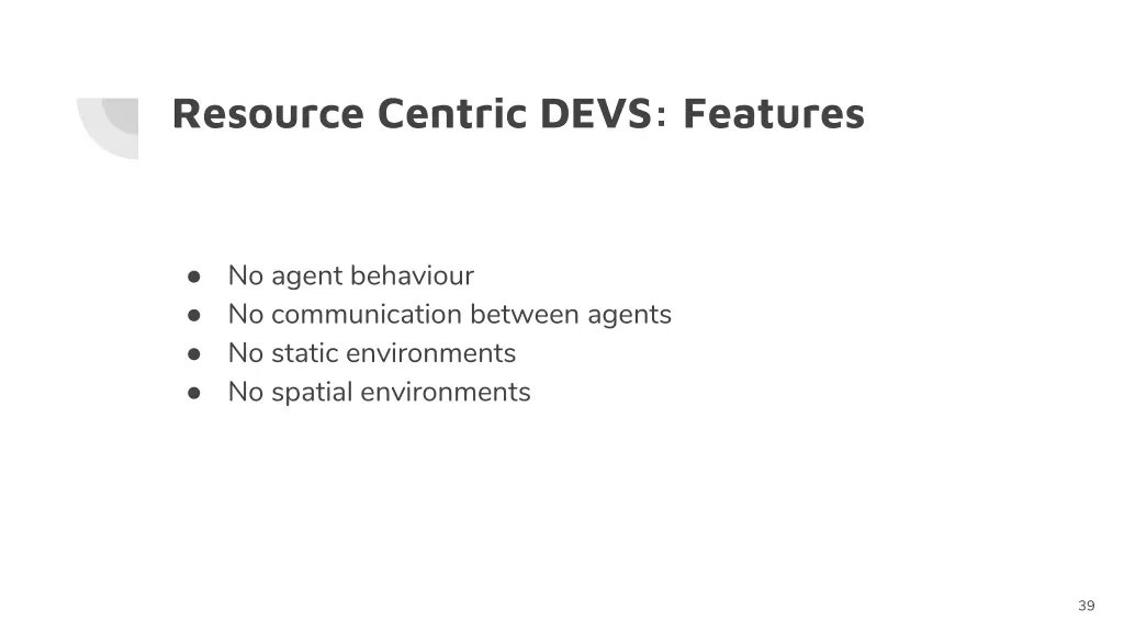 resource centric devs features
