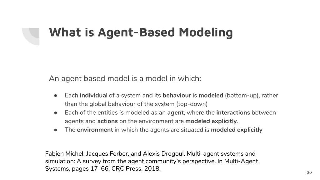 what is agent based modeling 3