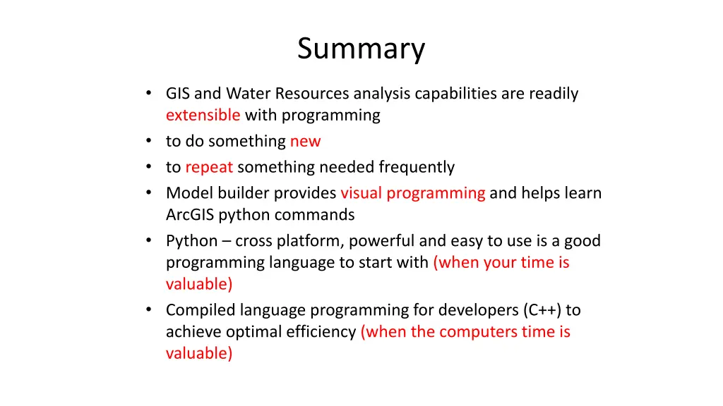 summary