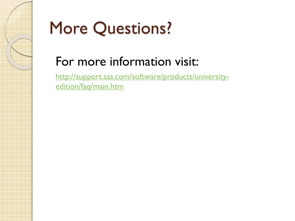 more questions