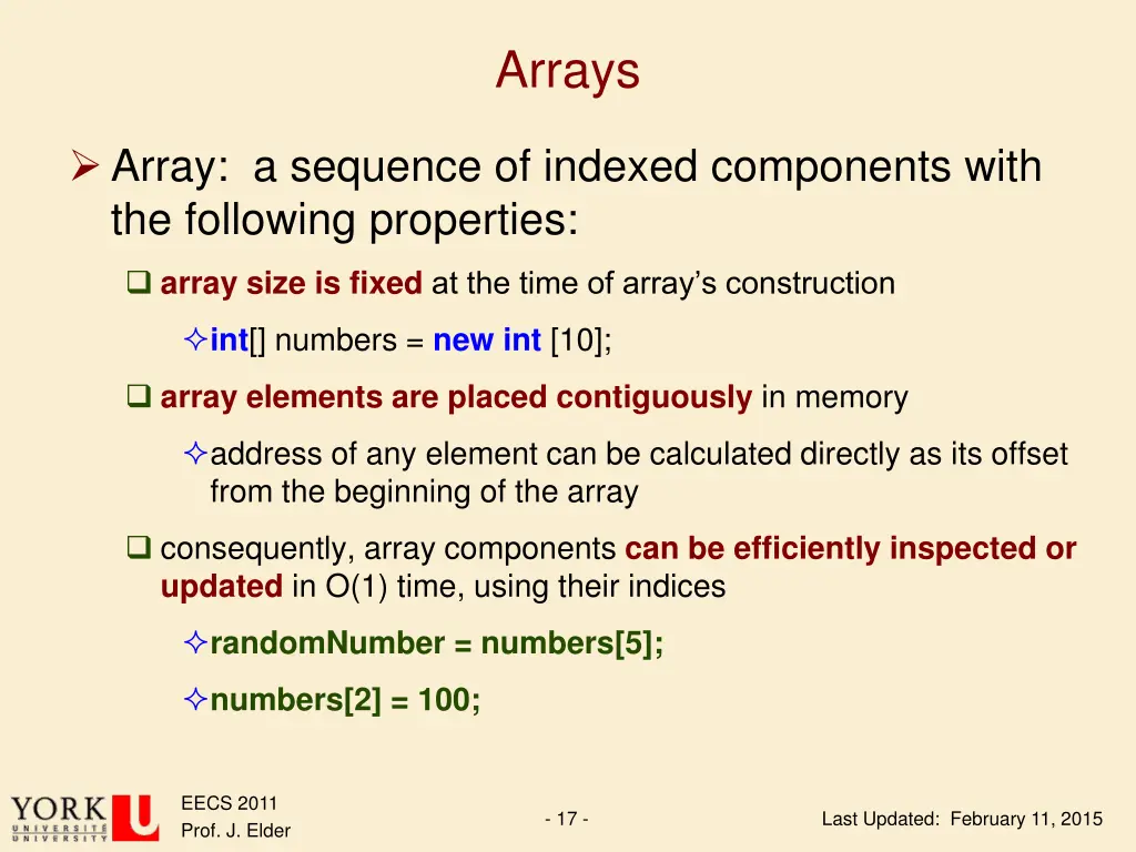 arrays 1