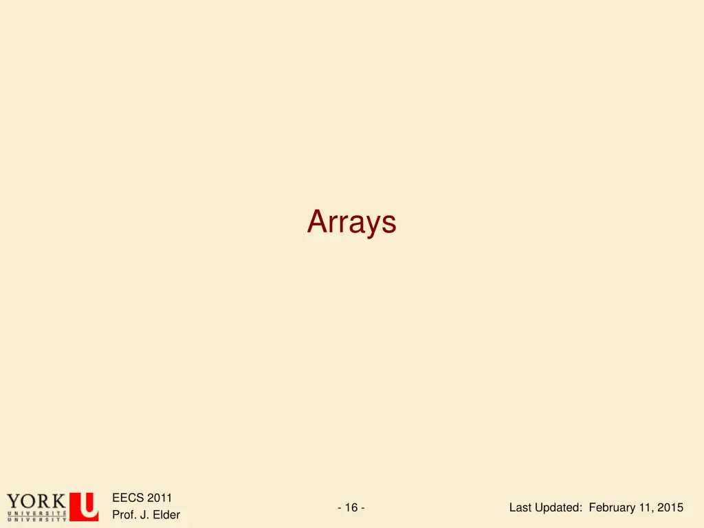 arrays