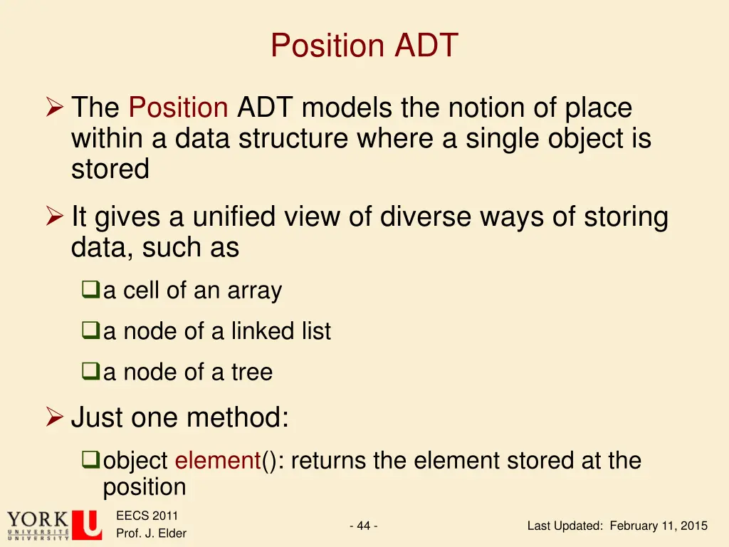 position adt