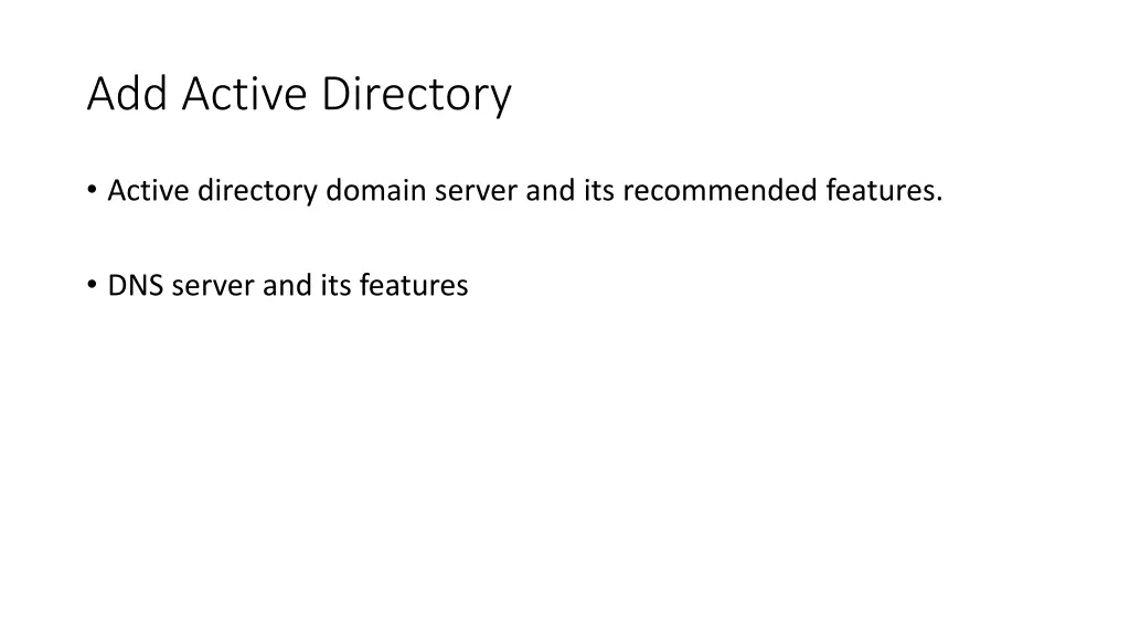 add active directory