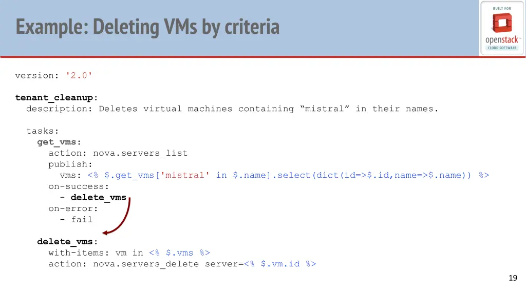 example deleting vms by criteria