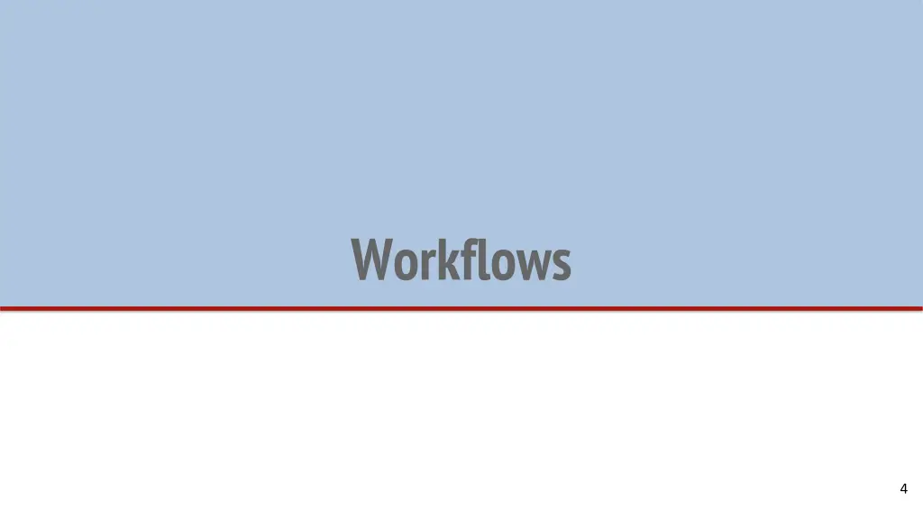 workflows