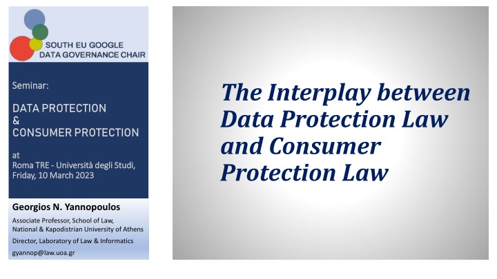 the interplay between data protection