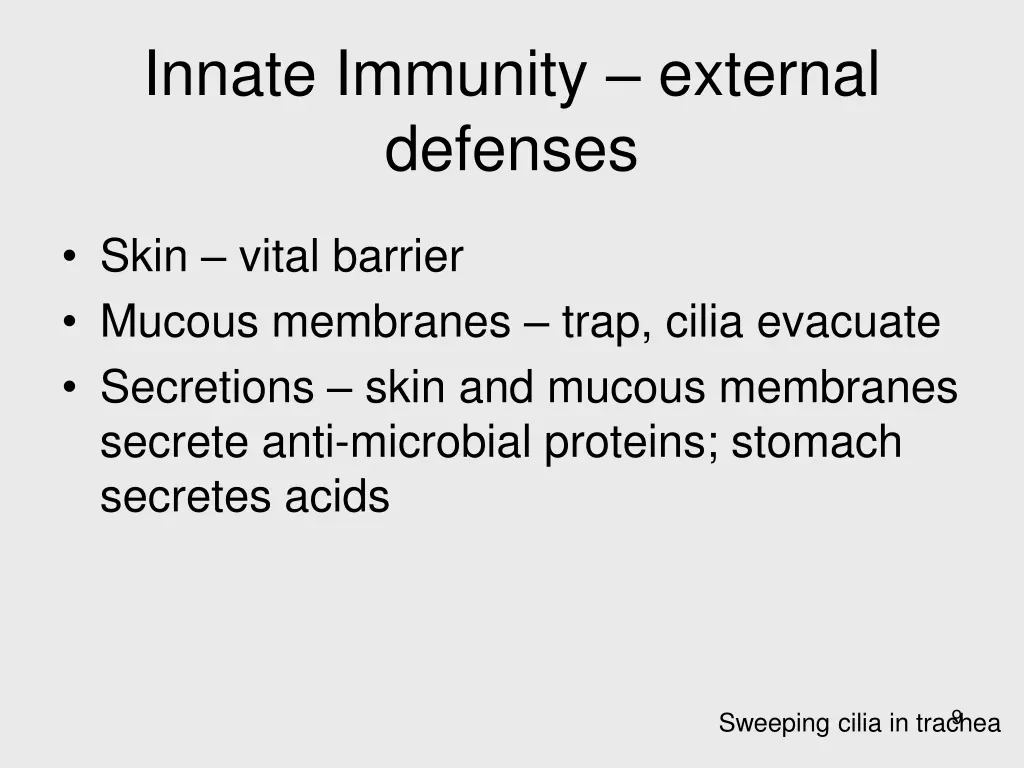 innate immunity external defenses