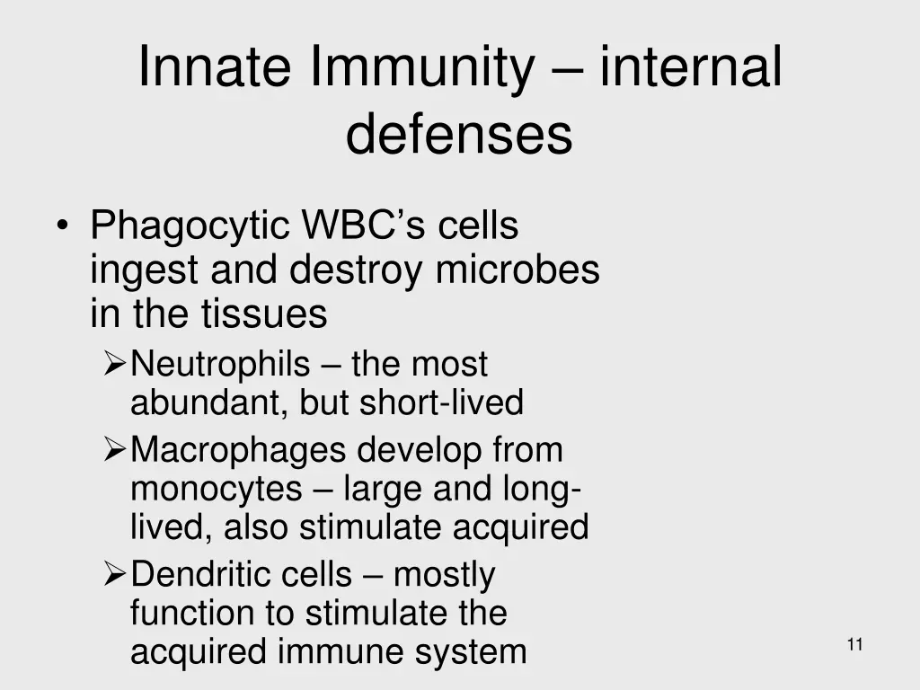 innate immunity internal defenses 1