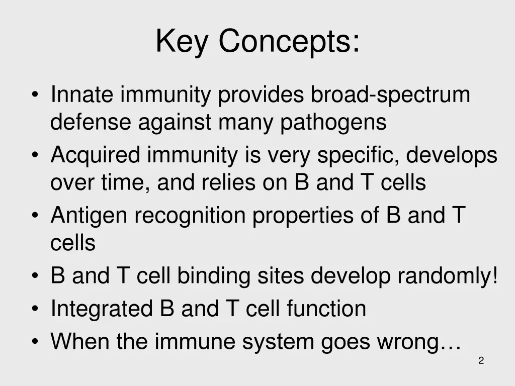 key concepts
