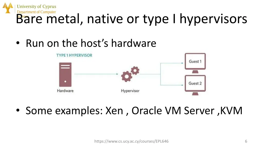 bare metal native or type i hypervisors